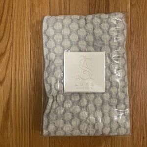 Annie‎ Selke Lodi Design Matelasse Pillow Sham King Size Blue NEW